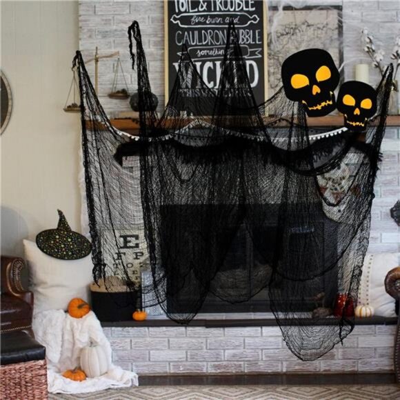 590" x 30" Halloween Creepy Cloth Spooky Halloween Decorations Indoor Outdoor - Picture 4 of 7